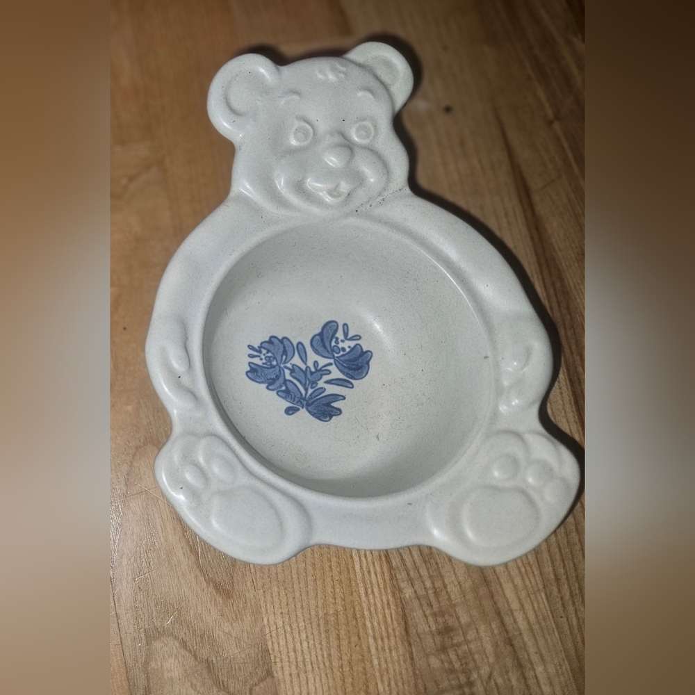 Vintage Rare Yorktowne Pfaltzgraft Bear Porridger Bowl